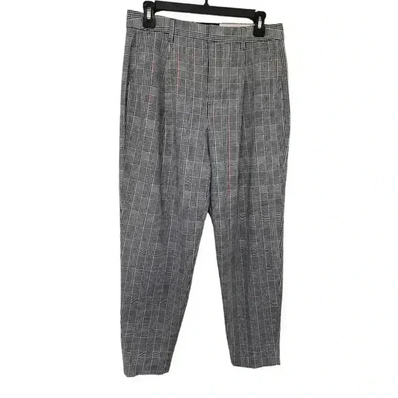 Banana Republic Women’s High Rise Tapered Plaid Pants - Picture 3 of 8